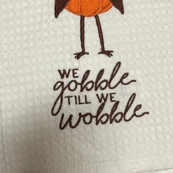 Mud Pie Gobble Waffle Towel - Picture 5 of 8